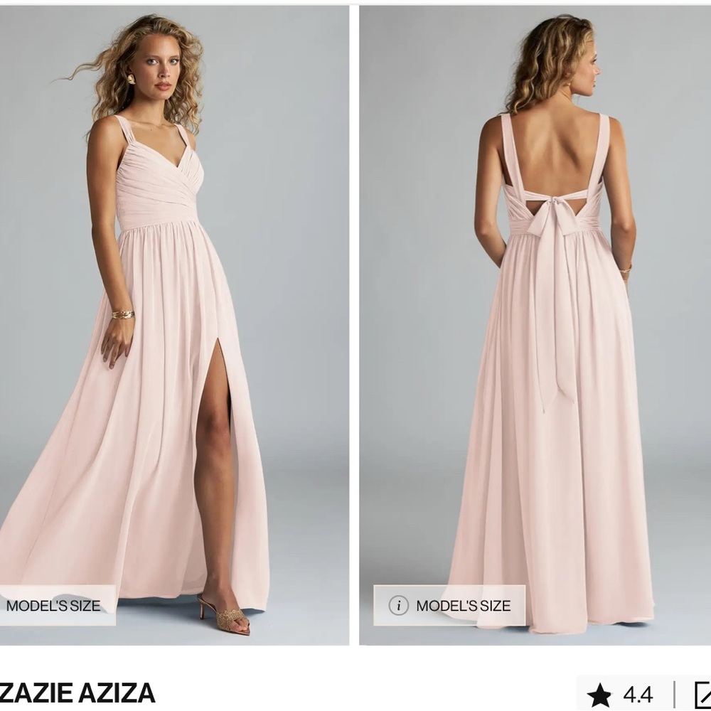 Azazie Aziza Rose Petal Dress
